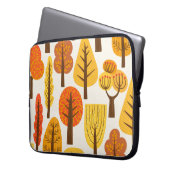 Herbstbäume, nahtloses Muster. Laptopschutzhülle (Vorderseite Links)