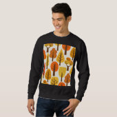 Herbstbäume, nahtloses Muster. Sweatshirt (Vorne ganz)