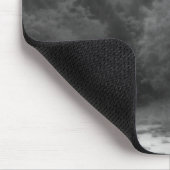 Herbstbäume Natur Schwarz-weiße Mousepad (Ecke)