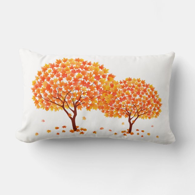 Herbstbäume Pillow Lendenkissen (Vorderseite)