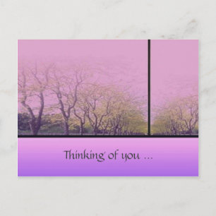 Herbstbäume Postkarte