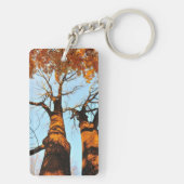 Herbstbäume Schlüsselanhänger (Rückseite)