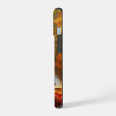 Herbstbäume & See mit Enten iPhone 15 Hülle (Linke Seite)