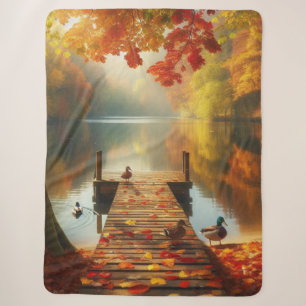 Herbstbäume & See mit Enten Sherpadecke