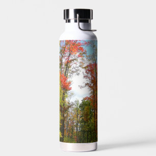 Herbstbäume und blauer Himmel Herbst-Naturfotograf Trinkflasche