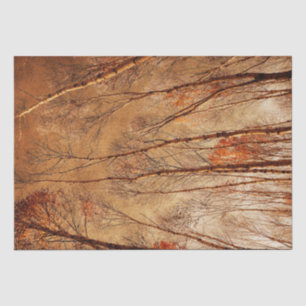Herbstbaume Vintager Braunwald Seidenpapier