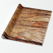 Herbstbäume Vintager Braunwaldwald Geschenkpapier (Ungerollt)