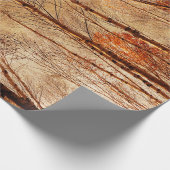 Herbstbäume Vintager Braunwaldwald Geschenkpapier (Ecke)