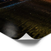 Herbstbäume von der anderen Seite des Flusses Poster (Ecke)