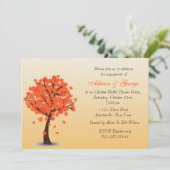 Herbstbaumeinladung Einladung (Stehend Vorderseite)