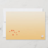 Herbstbaumeinladung Einladung (Rückseite)