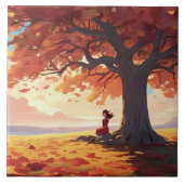 Herbstbaumgebet Fliese (Vorderseite)