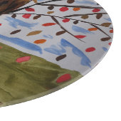 Herbstbaumholzbrett Schneidebrett (Ecke)