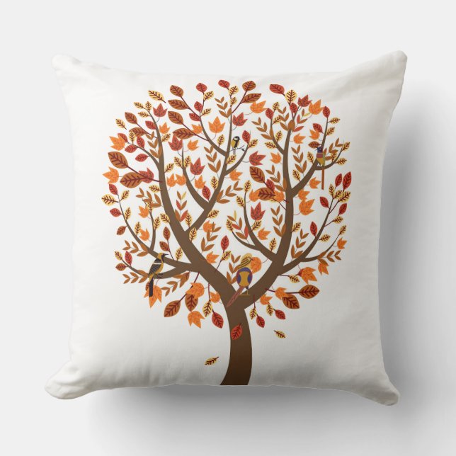 Herbstbaumkissen Kissen (Vorderseite)