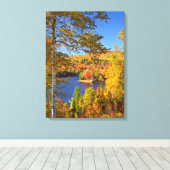 Herbstbaumlandschaft, Maine Leinwanddruck (Insitu (Holzboden))