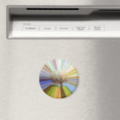 Herbstbaummalerei mehrfarbig gestreift magnet (In Situ (Geschirrspüler))