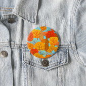 Herbstbaummuster Fallfolien Button