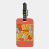 Herbstbaummuster Fallfolien Gepäckanhänger (Vorderseite vertikal)