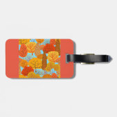 Herbstbaummuster Fallfolien Gepäckanhänger (Rückseite horizontal)