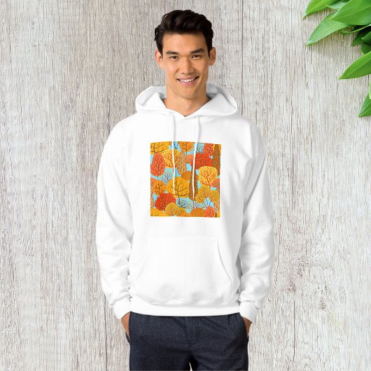 Herbstbaummuster Fallfolien Hoodie