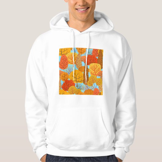 Herbstbaummuster Fallfolien Hoodie (Vorderseite)