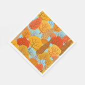 Herbstbaummuster Fallfolien Serviette (Ecke)