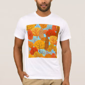 Herbstbaummuster Fallfolien T-Shirt (Vorderseite)