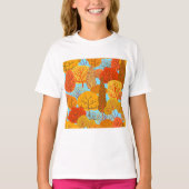 Herbstbaummuster Fallfolien T-Shirt (Vorderseite)