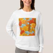 Herbstbaummuster Fallfolien T-Shirt (Vorderseite)