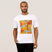 Herbstbaummuster Fallfolien T-Shirt (Vorne ganz)