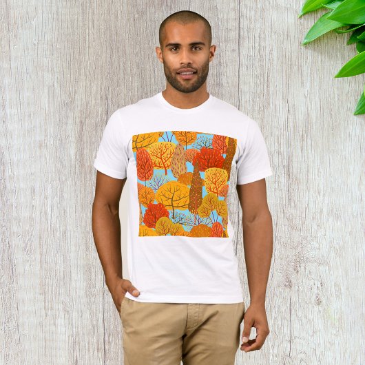 Herbstbaummuster Fallfolien T-Shirt