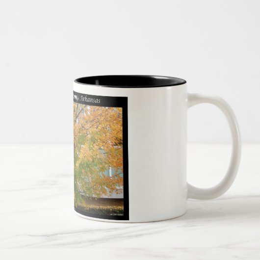 Herbstbeauty Hot Springs, Arkansas Apparel Geschen Zweifarbige Tasse (Rechts)