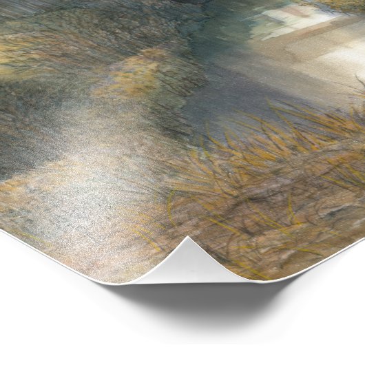 Herbstbecken Fotodruck (Ecke)