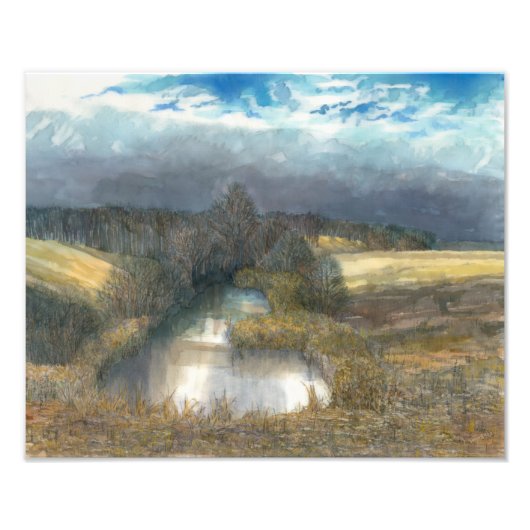 Herbstbecken Fotodruck (Vorne)