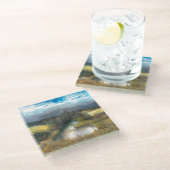 Herbstbecken Glasuntersetzer (Schrägansicht)