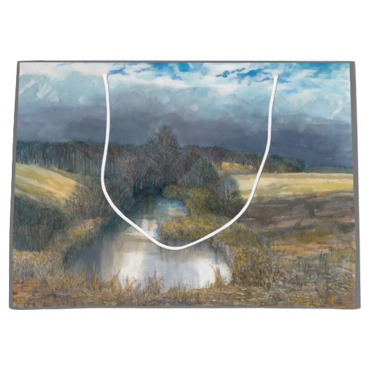 Herbstbecken Große Geschenktüte (Vorderseite)