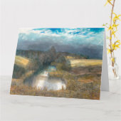 Herbstbecken Karte (Gelbe Blume)