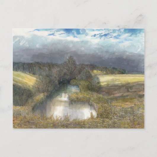 Herbstbecken Postkarte (Vorderseite)