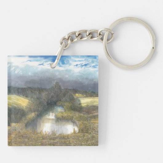 Herbstbecken Schlüsselanhänger (Rückseite)