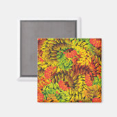 Herbstbeere-Blätter Magnet (Vorderseite/Rückseite)