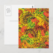 Herbstbeere-Blätter Postkarte (Vorne/Hinten)