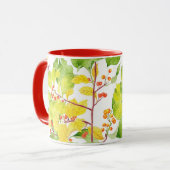 Herbstbeeren auf einer Combo-Tasse Tasse (Vorderseite Links)