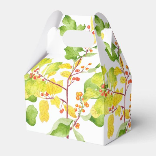Herbstbeeren auf einer Gable-Favor-Box Geschenkschachtel (Vorderseite)