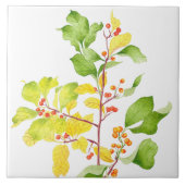 Herbstbeeren auf einer Keramik Fliese (Vorderseite)