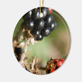 Herbstbeeren Keramikornament (Links)