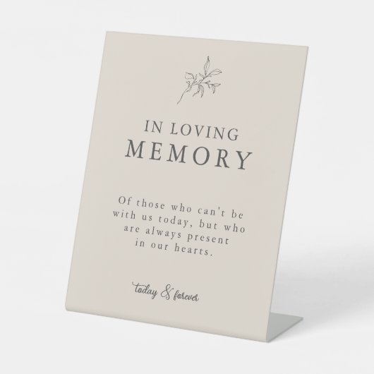 Herbstbeige im liebenden Speicher Sockelschild (Vorderseite)