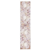 Herbstbeige Kürbis chrysanthemas Kurzer Tischläufer (Vorderseite)