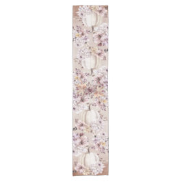 Herbstbeige Kürbis chrysanthemas Kurzer Tischläufer