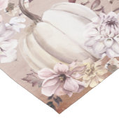 Herbstbeige Kürbis chrysanthemas Kurzer Tischläufer (Ecke)