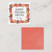 Herbstbelästigung glückliche Danksagkarte Mitteilungskarte (Vorne/Hinten)